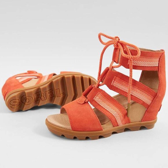 Sorel Shoes - SOREL Joanie II Lace Wedge Sandal Zing NIB
